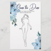 Bruidsfeest spel Blauwe Rozen Raad de Trouwjurk Ka Flyer (Voorkant)