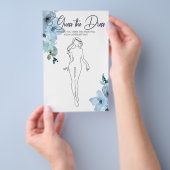Bruidsfeest spel Blauwe Rozen Raad de Trouwjurk Ka Flyer (Hand)