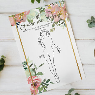 Bruidsfeest spel Eierdopje Blush Raad de Trouwjurk Flyer