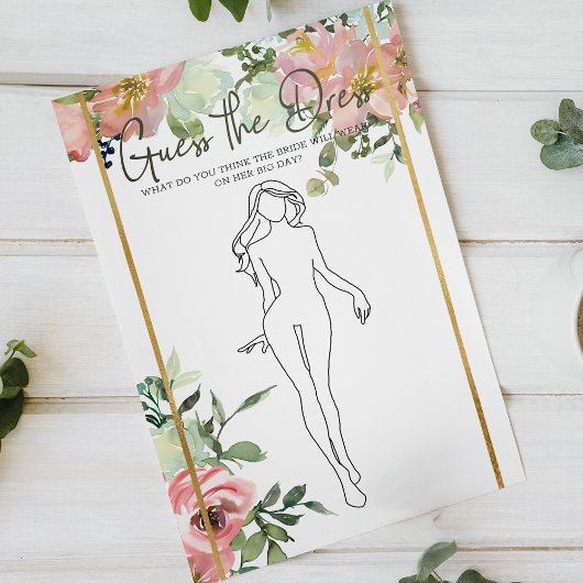 Bruidsfeest spel Eierdopje Blush Raad de Trouwjurk Flyer