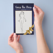 Bruidsfeest spel Navy Goud Raad het Bruidsjurk Flyer (Hand)