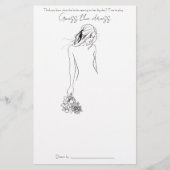 Bruidsfeest spel Raad de jurk Flyer (Voorkant)