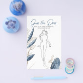 Bruidsfeest spel Raad de Trouwjurk Kaart (Enkel)