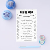 Bruidsfeest spel raad wie kaart (Enkel)