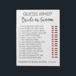 Bruidsfeest spel raad wie  notitieblok<br><div class="desc">Dit ontwerp kan worden gepersonaliseerd in het voorziene gebied door de foto en/of tekst te wijzigen. Of het kan worden aangepast door op "Personaliseer deze sjabloon" te klikken en vervolgens de optie "Klik om verder aan te passen" te kiezen en de achtergrond te verwijderen of de kleur ervan te wijzigen,...</div>