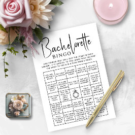 Bruidsfeest Spelletjes Bachelorette Bingo Kaart