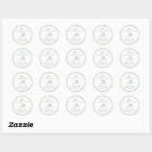 Bruidsfeest stickers met boerenthema, vers van de (Vel)