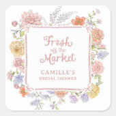 Bruidsfeest stickers 'Tersluiks uit de Markt' (Voorkant)