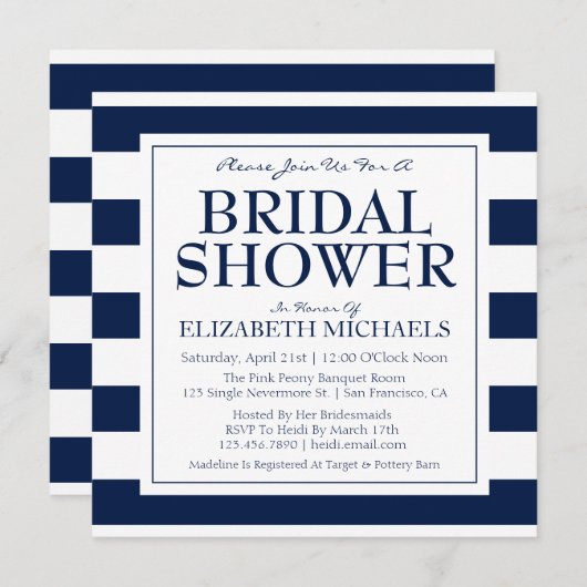 Bruidsfeest Stippen Kaart (Voorkant / Achterkant)