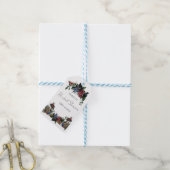 Bruidsfeest Stoom Punk Bloemige Cadeautag Cadeaulabel (Met Touw)