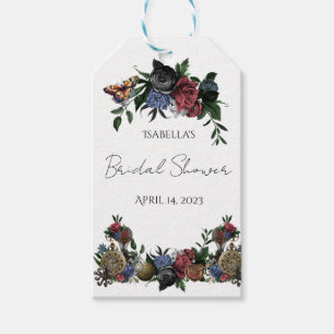 Bruidsfeest Stoom Punk Bloemige Cadeautag Cadeaulabel