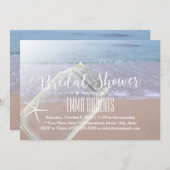 Bruidsfeest Strand Huwelijk Zeester & Metselwerk P Kaart (Voorkant / Achterkant)