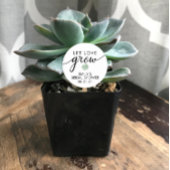 Bruidsfeest Succulenten Favor Ronde Sticker