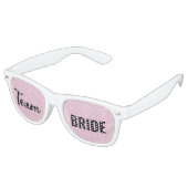 Bruidsfeest Team Bruid Bruiloft Cool Fun Retro Zonnebril (Gekanteld)