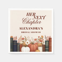 Bruidsfeest Thema Boek Herfst 'Haar Volgende Hoofd Servet