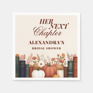 Bruidsfeest Thema Boek Herfst 'Haar Volgende Hoofd Servet