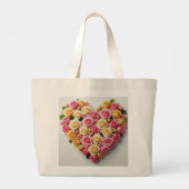 Bruidsfeest tote tas met roos liefde (Achterkant)