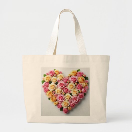 Bruidsfeest tote tas met roos liefde (Voorkant)