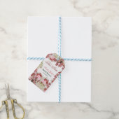 Bruidsfeest Uitnodiging Bloem Tuin Cadeaulabel (Met Touw)