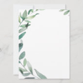 Bruidsfeest Uitnodiging - Groene Hochzeit (Achterkant)