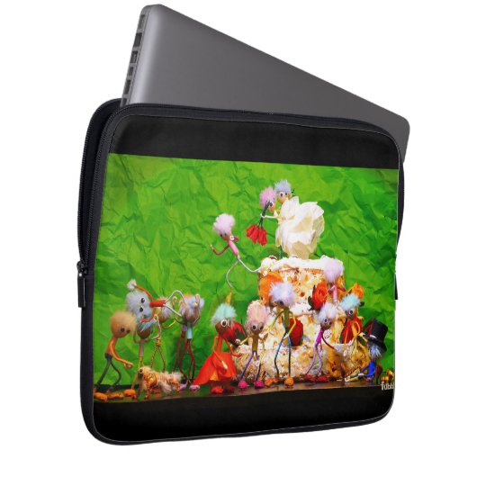 Bruidsfeest van de Fubby's. Laptop Sleeve (Voorkant Rechts)