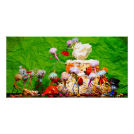 Bruidsfeest van de Fubby's. Perfect Poster