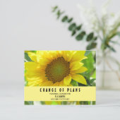 Bruidsfeest veranderd plan Zonnebloem Briefkaart (Staand voorkant)