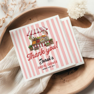 Bruidsfeest vers van de markt  servet