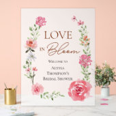 Bruidsfeest Verwelkoming Bord Bloemen (Huwelijk)