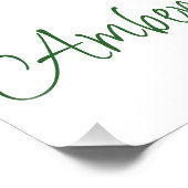 Bruidsfeest verwelkoming 'Ze is van de markt' Perfect Poster (Hoek)