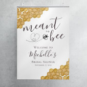 Bruidsfeest Verwelkomingsbord 'Meant to Bee' Poster