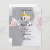 Bruidsfeest viering briefkaart (Voorkant / Achterkant)