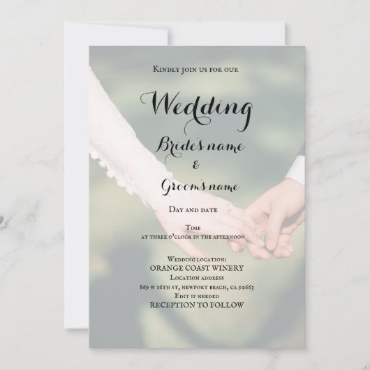 Bruidsfeest viering kaart (Voorkant)