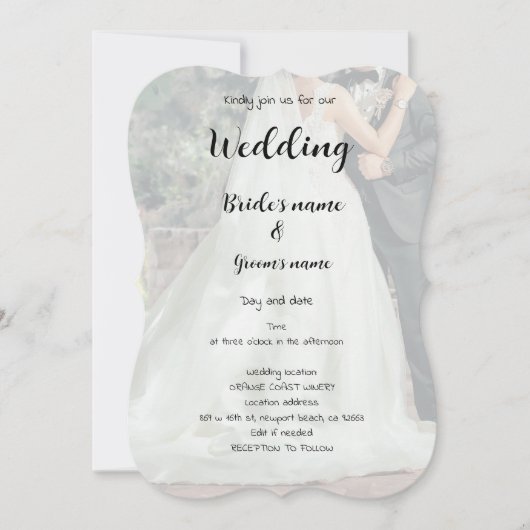 Bruidsfeest viering kaart (Voorkant)