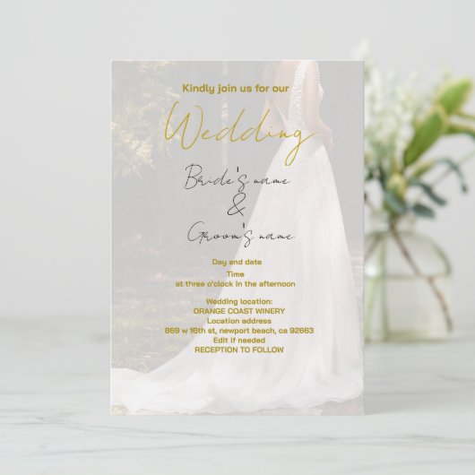 Bruidsfeest viering kaart (Staand voorkant)