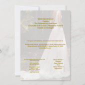 Bruidsfeest viering kaart (Achterkant)