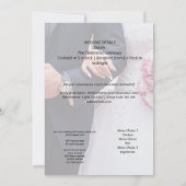 Bruidsfeest viering save the date (Achterkant)