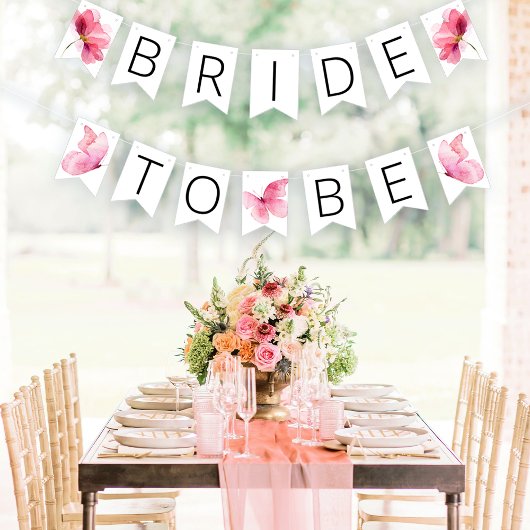 Bruidsfeest Vlindergarland Banner
