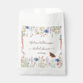 Bruidsfeest Vlindertuin Wilde Bloemen Bedankzakje (Voorkant)