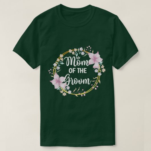 Bruidsfeest voor de moeder van de bruidegom Huweli T-shirt (Design voorkant)