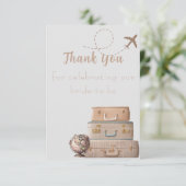 Bruidsfeest voor mevrouw  bedankkaart (Staand voorkant)