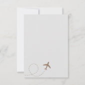 Bruidsfeest voor mevrouw  bedankkaart (Achterkant)