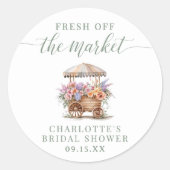 Bruidsfeest voor 'Off the Market' Ronde Sticker (Voorkant)