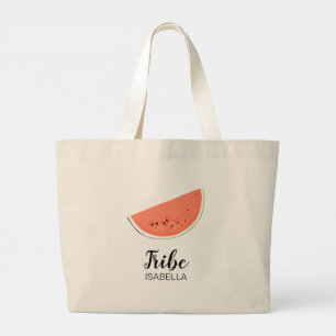 Bruidsfeest watermeloen grote tote bag