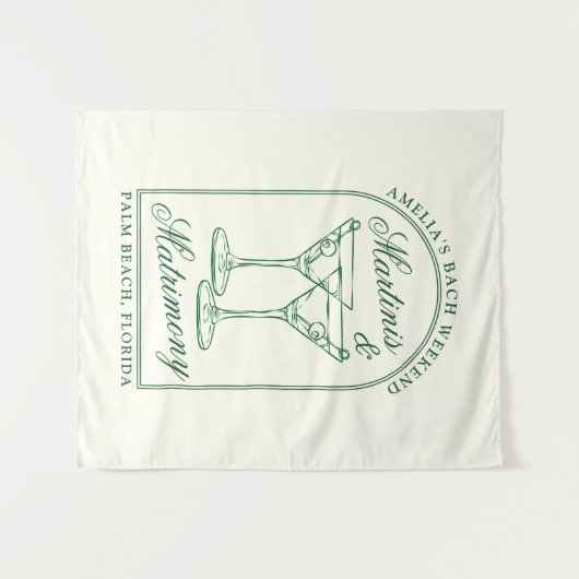 Bruidsfeest Weekend Wandkleed (Voorkant (horizontaal))