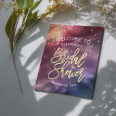 Bruidsfeest Welcome Galaxy Nevel Sterrenbeelden Poster