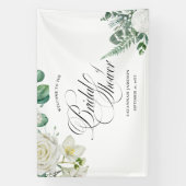 Bruidsfeest welkomstbord, eucalyptus bruid bord spandoek (Verticaal)
