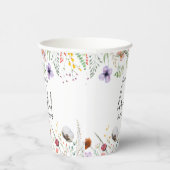 Bruidsfeest Wildbloemen Papieren Bekers (Rechts)