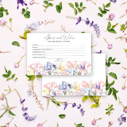 Bruidsfeest Wilde Bloemen Advies en Wensen Briefpapier