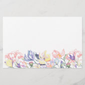 Bruidsfeest Wilde Bloemen Advies en Wensen Briefpapier (Achterkant)